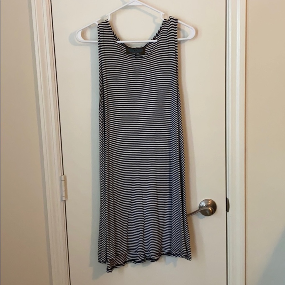 Simple striped tshirt dress size small